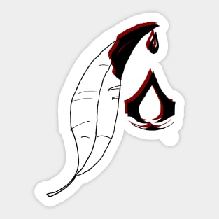 a feather for Ezio Sticker